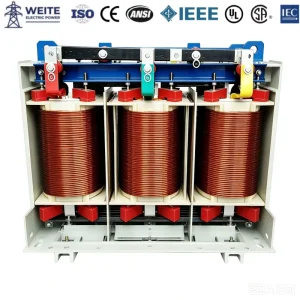 Dry Type Power Distribution Transformer 30-2500KVA 0.4KV 3 Phase HV/MV/LV 50/60HZ Epoxy Cast Resin IP00/20/23 Indoor and Outdoor