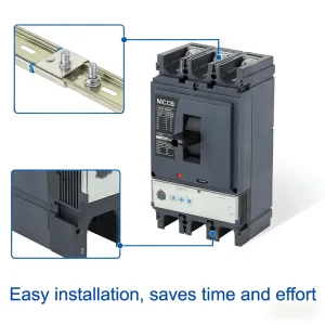 Dual Adjustable Thermal Magnetic Trip MCCB CNXE CHM6 630N Molded Case Circuit Breaker 100~250A 2/3/4P 35kA AC400V 50/60Hz