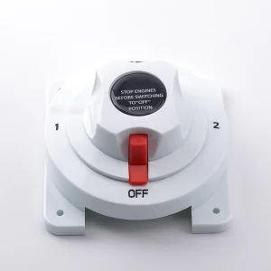 Dual Battery Selector Switch 6-32V Marine Battery Switch 300A 4 Position Battery Disconnect Switch for RVs Yachts Trucks