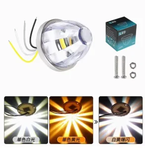 Dual Color LED Watermelon Shaped Truck Side Light Bracket with Constant Flashing Chassis Safety Indicator
