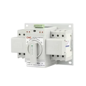 Dual Power Automatic Transfer Switch 63A 100A Din Rail Electrical Selector Switches 3P Uninterrupted Power Type CB