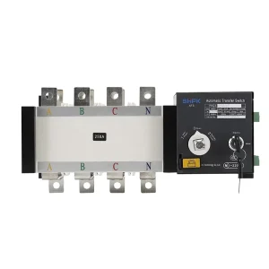 Dual Power Automatic Transfer Switch AC 400V 250A 4P Industrial Use PC Type