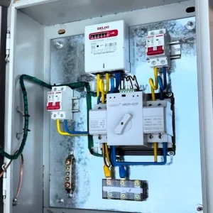 Dual Power Automatic Transfer Switch ATS Box 220V 230V 63A 11kW 15HP IP54 Protection CCC Certified Distribution Panel