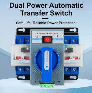 Dual Power Automatic Transfer Switch CB Class 4P 63A 6kA Breaking Capacity <8ms Transfer Time Single/Three Phase 230/400V
