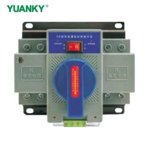 Dual Power Automatic Transfer Switch Electrical Selector Switches 63A 100A Din Rail 2P CE Certified AC400V Industrial Use