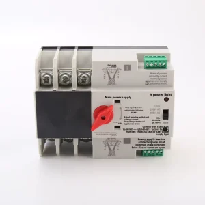 Dual-Power Automatic Transfer Switch QJS-63/3P 5kA IP65 Three Phase Non-Interruptive Automatic Power Switching Device