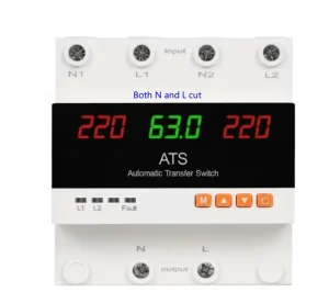 Dual Power CB Single Phase ATS 220V Auto Solar Transfer Switch 4P 100A for Solar System