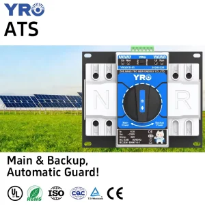 Dual Power Changeover Switch 2P 63A 230V Automatic Generator Transfer Switch Controller ATS Electric Device Switch