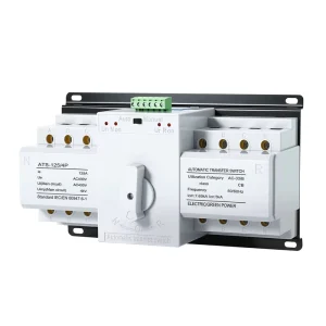 Dual Power Low voltage Automatic Transfer Switch 230V Household 63A Three phase Four wire 230V4P Model ATS 63 4P 5kA IP65