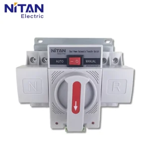Dual Power Supply Three Phase Automatic Transfer Switch 10A 63A Industrial Din Rail ATS 2P 4P