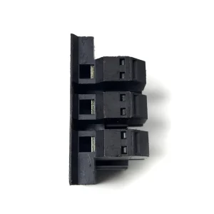 Dual Row 5 Position 14.5mm Power Terminal Block 600V 90A Pre Insulated Black Brass Screw 600V 90A Pre Insulated Black Terminal