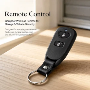 Durable Black RF 433MHz Remote Control for LED Rock Lights Lock Unlock Buttons Wireless Key Fob for Car Underglow Atmospheric