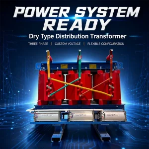Durable Distribution Transformer Indoor Use Cast Resin Transformer Dry Type Power Transformer for Electronic Workshop