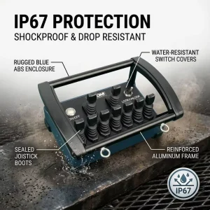 Dust & Waterproof Industrial Wireless Hydraulic Remote Control Set for Excavator With Breaker in Harsh Mine Conditions