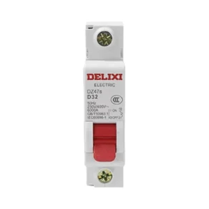 Dz47s 1P Open Circuit Breaker Household D32A Miniature Air Switch Copper Material 1P Din Rail Mounting 32A Rated 6KA