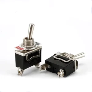 E TEN1021 SPDT Toggle Switch Black 2 Pin 2 Stop ON OFF 16A 250V