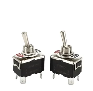 E TEN1221 ON OFF 12mm Toggle Switch 4pins 15A 250VAC Power Rocker Switch