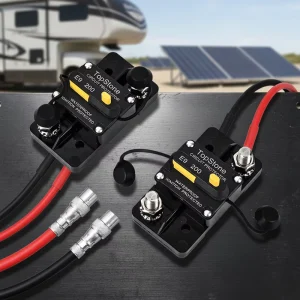 E92B 12 48V DC 50 300A Inline Fuse Breaker Manual Reset Relay Thermal Overload Protection For ATV Marine Solar Boat