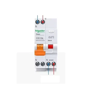 EA9AR Series Residual Current Protection Circuit Breaker 1P+N Breaking Capacity 6KA C type 30mA Multi Current Optional
