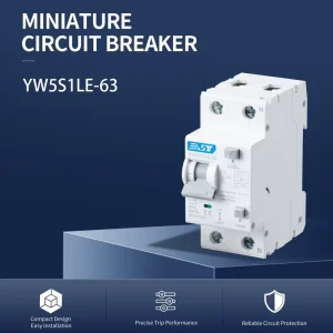 EAST 1P+N 25A 6kA 30mA 230V RCBO Residual Current Circuit Breaker with Overload Protection YW5S1LE 63 C25