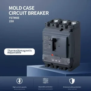EAST 250A 400V MCCB 3P Adjustable Type Molded Case Circuit Breaker YSTM8E-250