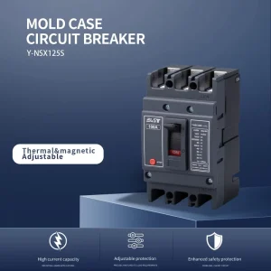 EAST 3P 100A Electric Moulded Case Circuit Breaker MCCB Use for Industrial 50KA
