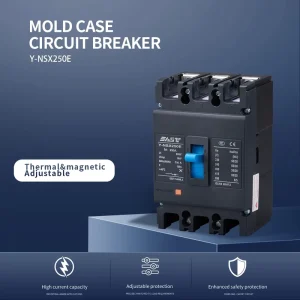 EAST 3P 250A MCCB Molded Case Circuit Breaker 50KA Copper Material 800V