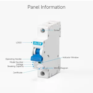 EAST Factory Direct 1P 6KA 20A 400V AC DIN Rail Copper MCB AC MCB Breaker for Solar System Inverter Protection