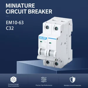 EAST OEM ODM DC MCB DC Miniature Circuit Breaker 32A 40A 50A 63A 125A 1P 2P 3P 4P EM10 63