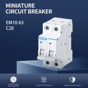 EAST OEM ODM DC MCB DC Miniature Circuit Breaker 50A 63A 80A 100A 125A 1P 2P 3P 4P EM10 63