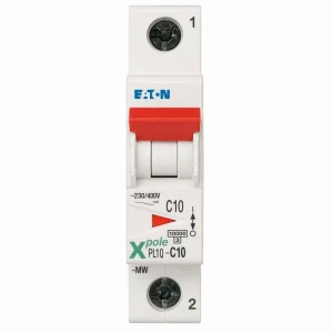EATON PL10 Series MCB Miniature Circuit Breaker 1P 2P 3P 4P B C D Curve 10kA 400V 6A 63A CE Certified Factory Ready Stock