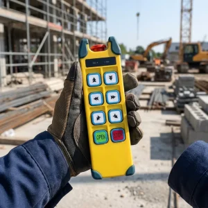 ECD-6D 24V Fixed Code Waterproof Anti-Shock Remote Control Switch and Receiver for Wireless Industrial Cranes