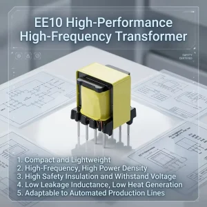 EE10 4+2 Pin High Frequency Transformer for 15W Switching Power Adapter Small Size Isolation Transformer