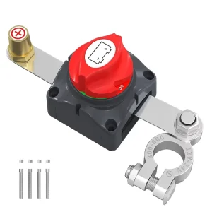 EL 3886 New 12V 48V Battery Disconnect Switch Isolator Cut off 275 1250A Corrosion Resistant Fixings Flame Resistant Housing for