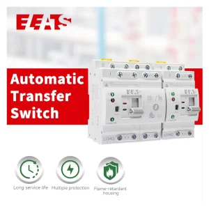 ELEATS G2R E2R 2P 4P ATS Dual Power Automatic Transfer Switch Changeover Switch Din Rail Generator ATS 63A 220V AC