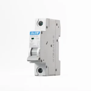 EM10 63 10KA 230V Rail Mounting Plastic Curve C LSI Protection Miniature Circuit Breaker MCB 50Hz 60Hz