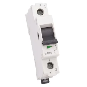 EMS Durable Efficient Miniature Circuit Breaker (MCB) 4.5KA Breaking Capacity IEC Certified Copper Heavy Duty Use