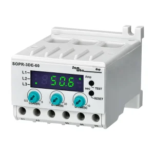 EOCR SOPR 3DE 60 60A Digital Over Current Protection Relay Electric Motor Overload and Phase Loss