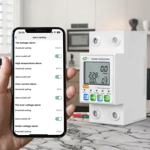 EPEPRO Smart Life Mini Electricity Meter 1P 63A 110V 220V 6ka Breaker MCB Certified Remote Control WiFi Circuit Breaker