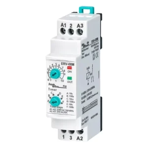 ERV 08M Sealed Miniature 0.1 100 Hours AC 220V Adjustable Time Control 2NO Low Power 5A Screw Terminal DIN Rail Timer Switch