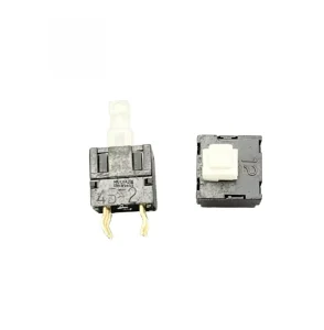 ESB6490 ESB6490XEM 8.5*8.5*15 Self Locking Switch Button with Straight Insertion Dual Row 6 pin Locking Button