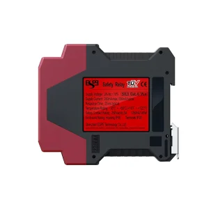 ESR Series High Power Miniature Safety Relay Module ISO 13849-1 Dual NPN&PNP Normal Close 3NO+1NC Safety Control Module
