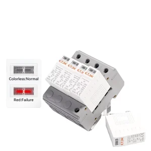 ETEK T1+T2 40ka Surge Protector for Electronic Equipment Industrial Use AC 3PN SPD T1+T2 Thunder Protection Device