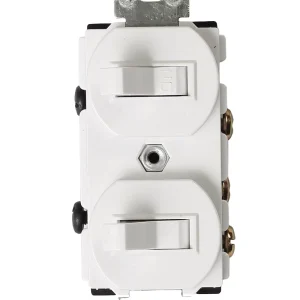 ETL Listed 15A 120V Single-Pole Duplex Toggle Wall Light Switch UL94 V2 PC for US Residential and Commercial Wiring