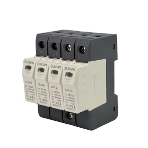 EUNVIN NV-40 T1+T2 40KA Uc AC 220v 275v 385v Single Three Phase Surge Protective Device SPD for Solar PV System