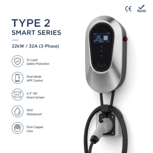 EV Charger 22kW DLB Type 2 EV Charger 3.5 22kW 3 Phase EV Charger Home EV Charger 22kW Type 2