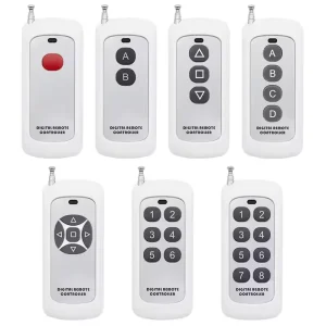 EV1527 433MHZ 315MHZ High power Remote Controller 1000m 1 8 Button Learn Code Garage Gate Door Opener Remote Control Switch 12V