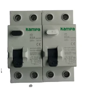EZ9 2P Copper Magnetic ELCB RCCB Circuit Breaker 6kA 63A 30mA Industrial Use