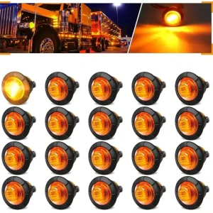 Eagle Eye Truck Side Light Indicator 12V 2835 3 LED PC Material IP67 Waterproof 100lm Amber Blue Green Orange White