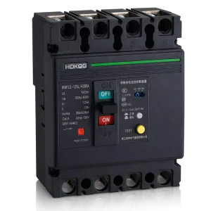 Earth Leakage 125A 3P MCCB Molded Case Circuit Breaker Residual Current Protection Time Delay 0-1s AC 400V CE CCC 25KA 35KA